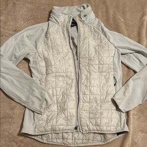 The North Face Gray Quilted Hybrid Jacket
